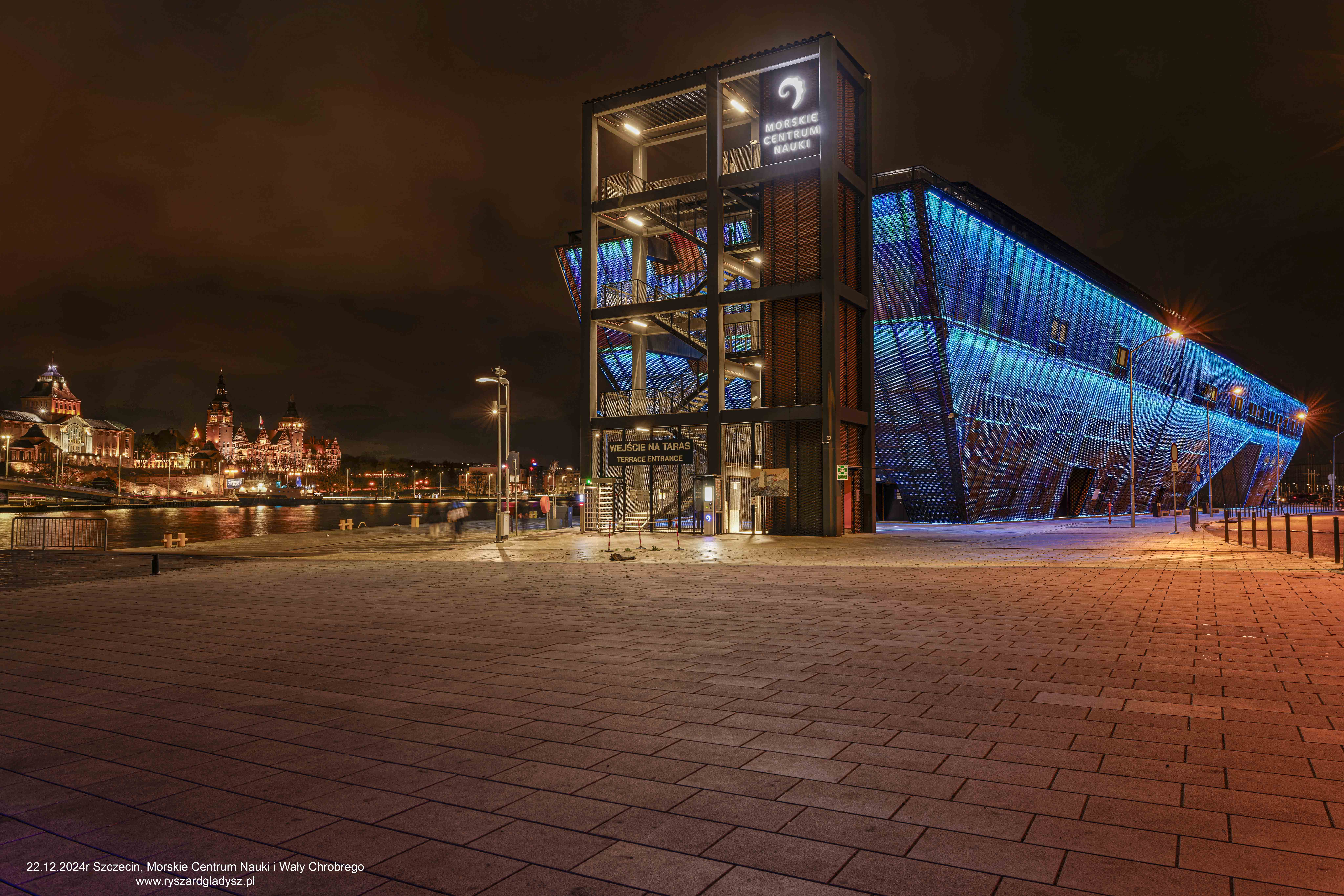 22.12.2024r Szczecin, Morskie Centrum Nauki i Wały Chrobrego